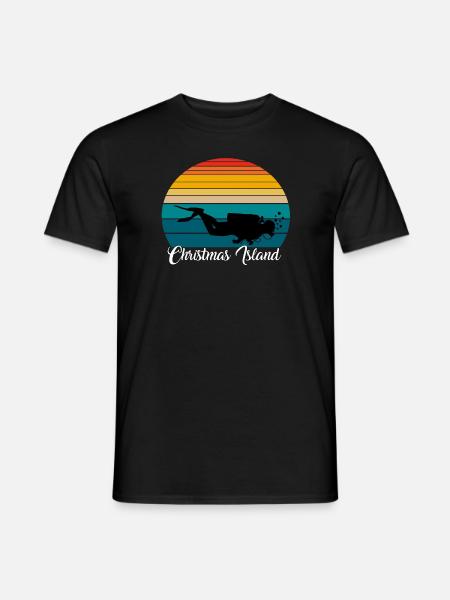 Christmas Island Scuba Diving Gift - Men's T-Shirt - black