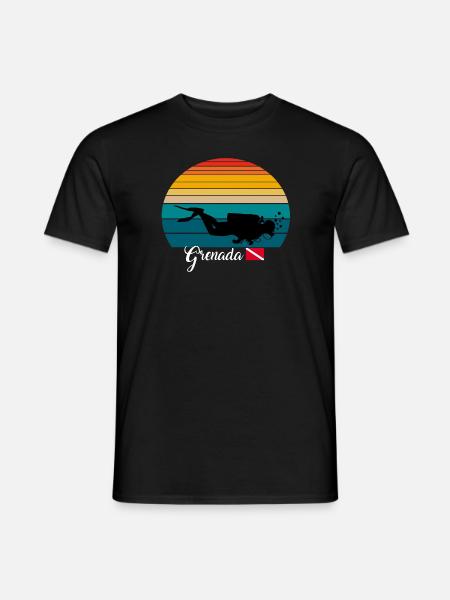 Grenada Scuba Diving Poison - Men's T-Shirt - black