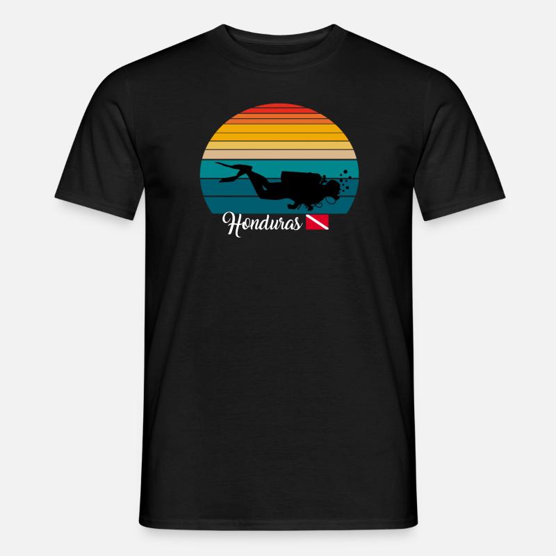 Honduras Scuba Diving Gift - Männer T-Shirt - Schwarz