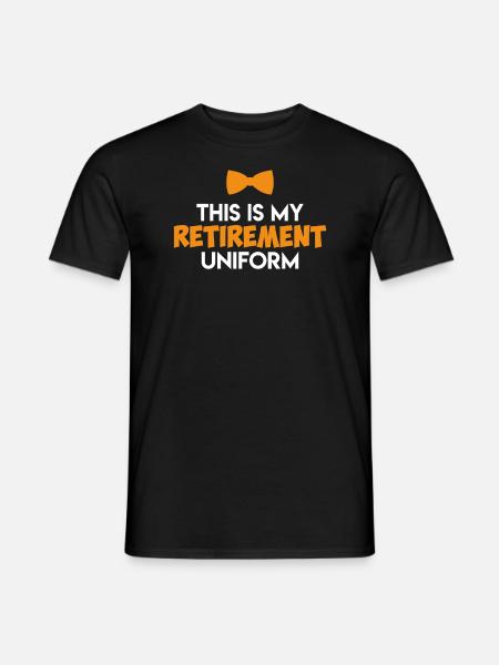 Rentner Unifrom Renteneintritt - Männer T-Shirt - Schwarz