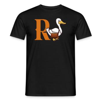 Rente Renteneintritt R Ente - Männer T-Shirt - Schwarz - Vorne - AI Model Male 178 light (178cm)