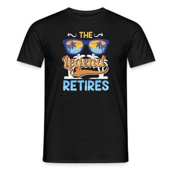 Retirement a legend retires - Men's T-Shirt - black - Front - AI Model Male 178 light (178cm)