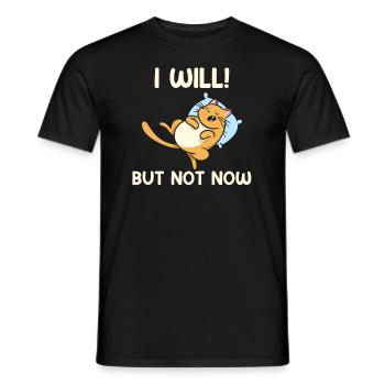 But I don't do it now - Men's T-Shirt - black - Front - AI Model Male 178 light (178cm)