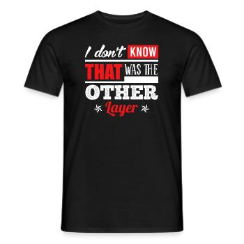 No idea was the other shift work - Men's T-Shirt - black - Front - AI Model Male 178 light (178cm)
