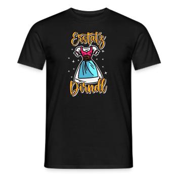 Trachtenshirt Ersatz Dirndl - Männer T-Shirt - Schwarz - Vorne - AI Model Male 178 light (178cm)