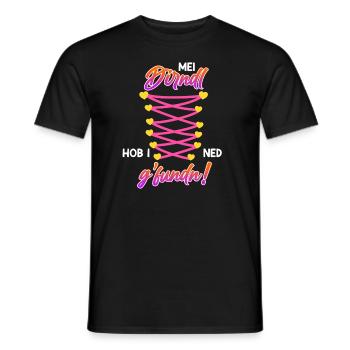 Mein Dirndl hab ich nicht gefunden Dirndl Ersatz - Männer T-Shirt - Schwarz - Vorne - AI Model Male 178 light (178cm)