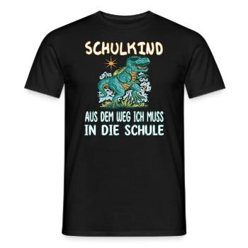 Schulkind aus dem Weg - Einschulung erste Klasse - Männer T-Shirt - Schwarz - Vorne - AI Model Male 178 light (178cm)