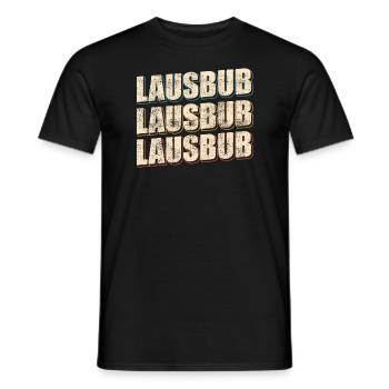 Lausbub Lausbube - Männer T-Shirt - Schwarz - Vorne - AI Model Male 178 light (178cm)