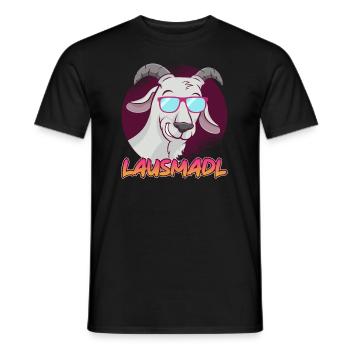 Lausmadl Lausmädchen - Männer T-Shirt - Schwarz - Vorne - AI Model Male 178 light (178cm)