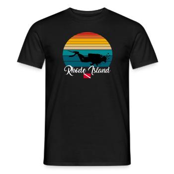 Rhode Island Plongée sous-marine Poison - T-shirt homme - noir - Devant - AI Model Male 178 light (178cm)
