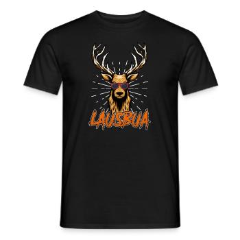 Trachten Shirt Hirsch Geweih Bayern Bier - Männer T-Shirt - Schwarz - Vorne - AI Model Male 178 light (178cm)