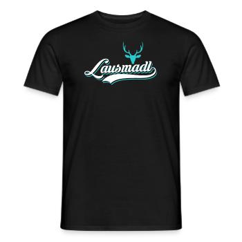Lausmadl Lausmädchen Damen Trachten - Männer T-Shirt - Schwarz - Vorne - AI Model Male 178 light (178cm)