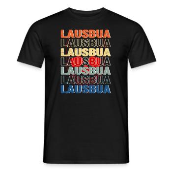 Trachtenshirt Bayern Volksfest Lausbua - Männer T-Shirt - Schwarz - Vorne - AI Model Male 178 light (178cm)