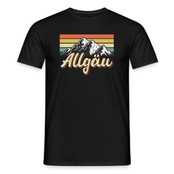 Allgäu - T-shirt homme - noir - Devant - AI Model Male 178 light (178cm)