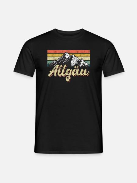 Allgäu - T-shirt homme - noir