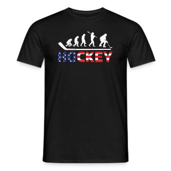 Usa Hockey Joueurs Évolution du hockey - T-shirt homme - noir - Devant - AI Model Male 178 light (178cm)