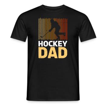Eishockey Vater Hockey Papa - Männer T-Shirt - Schwarz - Vorne - AI Model Male 178 light (178cm)