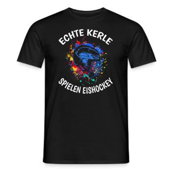 Eishockey Spruch Männer Eishockeyspieler - Männer T-Shirt - Schwarz - Vorne - AI Model Male 178 light (178cm)