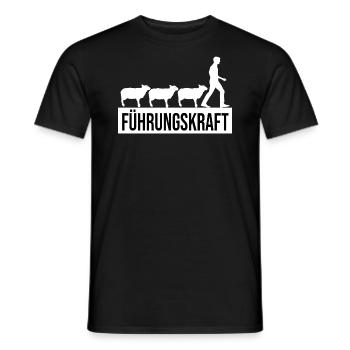 Führungskraft Schafe Landwirt Bauer Geschenkidee - Männer T-Shirt - Schwarz - Vorne - AI Model Male 178 light (178cm)