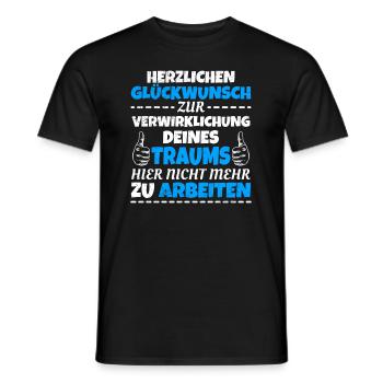Jobwechsel toller Kollege Ruhestand - Männer T-Shirt - Schwarz - Vorne - AI Model Male 178 light (178cm)