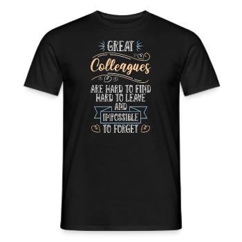 Job change great colleague retirement - Men's T-Shirt - black - Front - AI Model Male 178 light (178cm)
