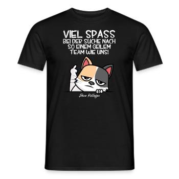 Jobwechsel Kollege Abschied neuer Job - Männer T-Shirt - Schwarz - Vorne - AI Model Male 178 light (178cm)