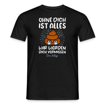 Jobwechsel Kollege Abschiedsgeschenk Ruhestand - Männer T-Shirt - Schwarz - Vorne - AI Model Male 178 light (178cm)