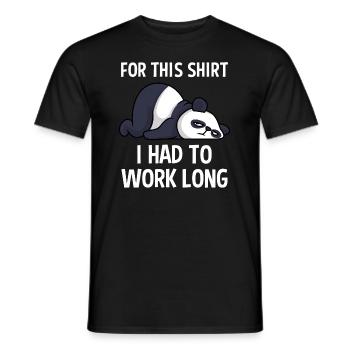 De nombreuses années de travail collègue pour dire au revoir - T-shirt homme - noir - Devant - AI Model Male 178 light (178cm)