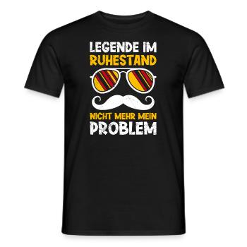 Legende im Ruhestand Arbeitskollege - Männer T-Shirt - Schwarz - Vorne - AI Model Male 178 light (178cm)