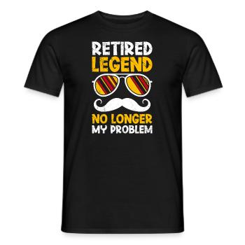Legende im Ruhestand Arbeitskollege - Männer T-Shirt - Schwarz - Vorne - AI Model Male 178 light (178cm)
