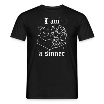 Occult Goth Gothic Punk Grunge - Men's T-Shirt - black - Front - AI Model Male 178 light (178cm)