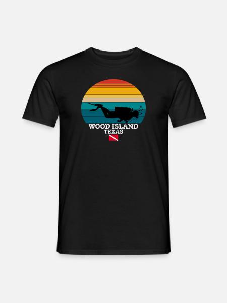 Wood Island US Island Diving - Men's T-Shirt - black