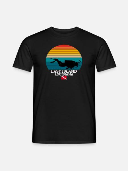 Last Island US Island Diving - Men's T-Shirt - black