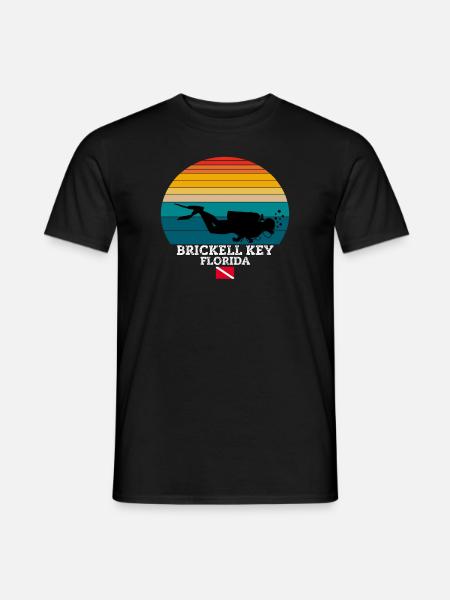 Brickell Key US Island Diving - Männer T-Shirt - Schwarz