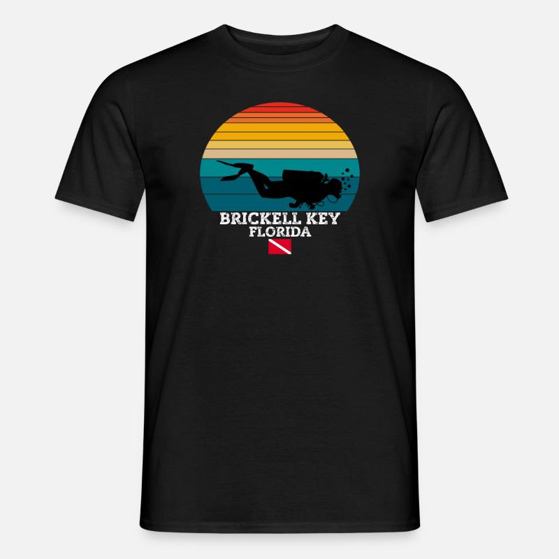 Brickell Key US Island Diving - Männer T-Shirt - Schwarz