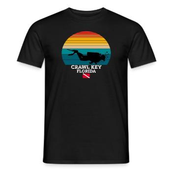 Crawl Key US Island Diving - Männer T-Shirt - Schwarz - Vorne - AI Model Male 178 light (178cm)