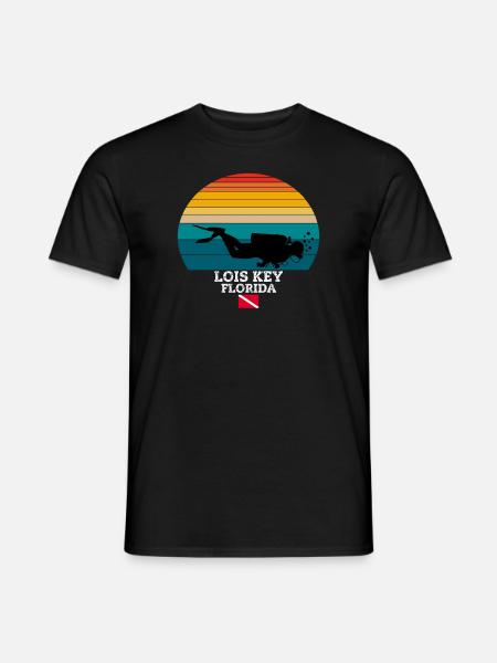 Lois Key US Island Diving - Men's T-Shirt - black