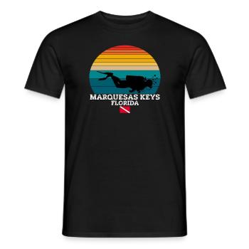 Marquesas Keys US Island Diving - Männer T-Shirt - Schwarz - Vorne - AI Model Male 178 light (178cm)