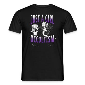 Occult Goth Gothic Punk Grunge - Men's T-Shirt - black - Front - AI Model Male 178 light (178cm)
