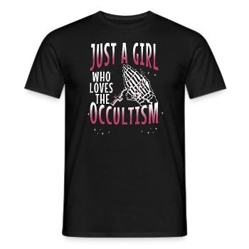 Occult Goth Gothic Punk Grunge - Men's T-Shirt - black - Front - AI Model Male 178 light (178cm)