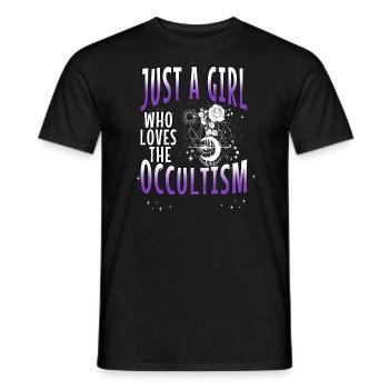 Occult Goth Gothic Punk Grunge - Men's T-Shirt - black - Front - AI Model Male 178 light (178cm)