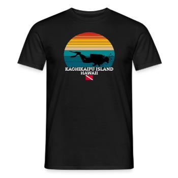 Kaohikaipu Island US Island Diving - Men's T-Shirt - black - Front - AI Model Male 178 light (178cm)