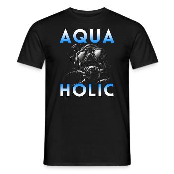 Apnea Diver Freediver Scuba Diver - Men's T-Shirt - black - Front - AI Model Male 178 light (178cm)