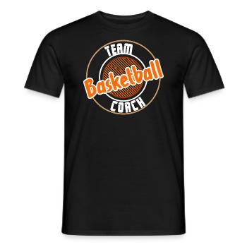 Basketball Team Coach - Männer T-Shirt - Schwarz - Vorne - AI Model Male 178 light (178cm)
