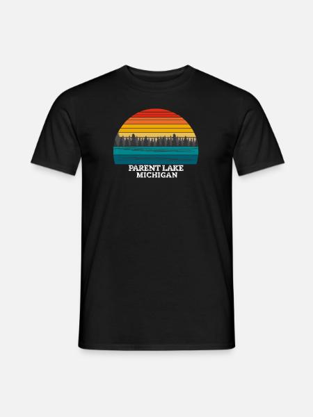 Parent Lake Michigan - Men's T-Shirt - black
