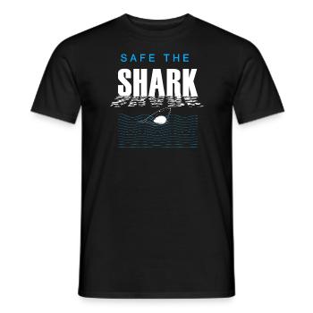 Apnea Diver Freediver Shark Scuba Diver - Men's T-Shirt - black - Front - AI Model Male 178 light (178cm)