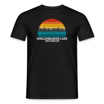 Shellenbarger Lake Michigan - Männer T-Shirt - Schwarz - Vorne - AI Model Male 178 light (178cm)