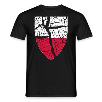 Armoiries de la Pologne - T-shirt homme - noir - Devant - AI Model Male 178 light (178cm)