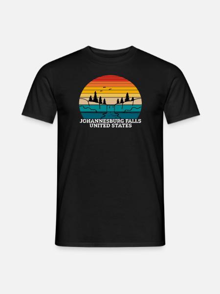 Johannesburg Falls United States - Männer T-Shirt - Schwarz