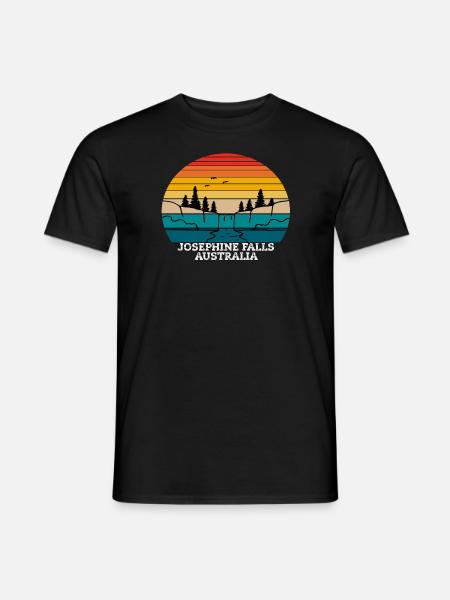 Josephine Falls Australia - Männer T-Shirt - Schwarz